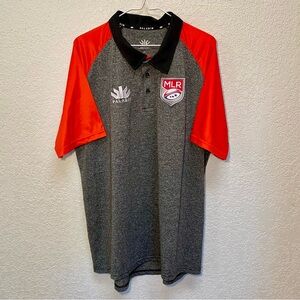 Paladin MLR Polo Men’s XL Grey & Red Major League Rugby Short Sleeve Golf Shirt